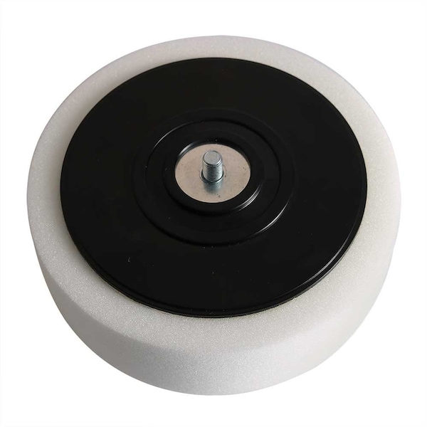 Superior Pads And Abrasives 6 Inch White Compounding Pad 5/16 Inch-24 Male Thread Replaces Porter Cable 54745 PCW06-MT - main